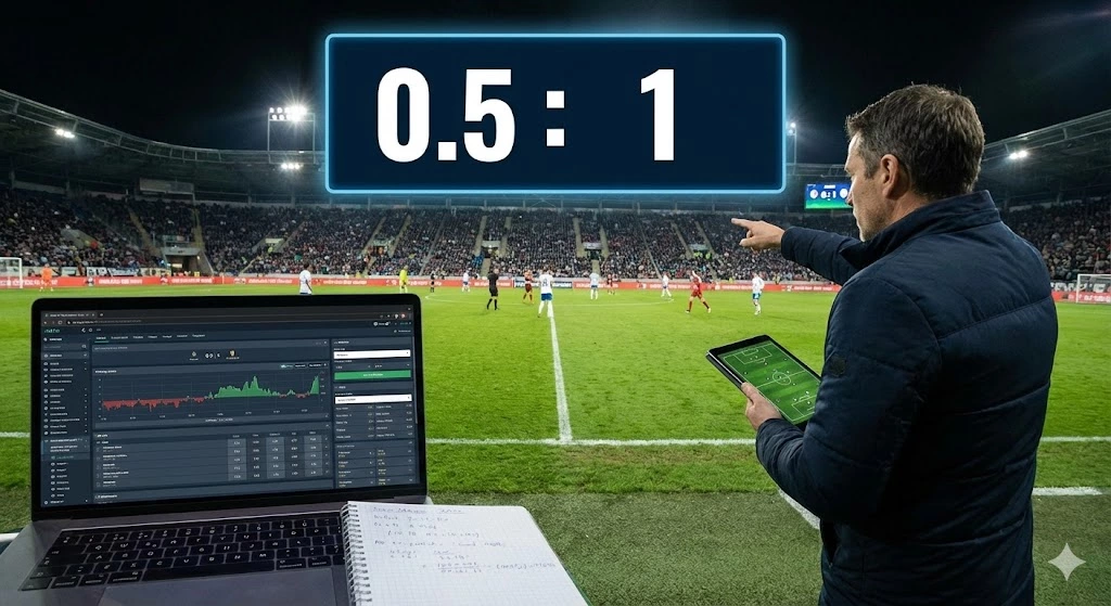 Kèo chấp nửa một là gì? Hướng dẫn cách đọc và bí kíp soi kèo từ chuyên gia KUBET cùng Kubet88 tool